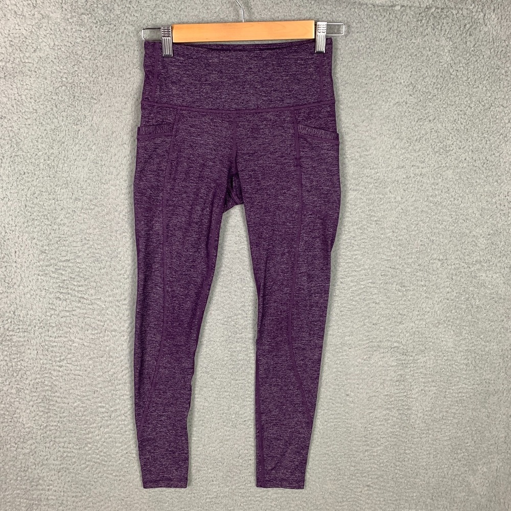 Athleta Chaturanga To Town‎ Tights Women's XSP Petite Purple Gym Yoga Pant